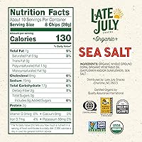 Vista 2 de Late July Patatas de maíz con sal marina orgánica, bolsa de 10.1 Oz