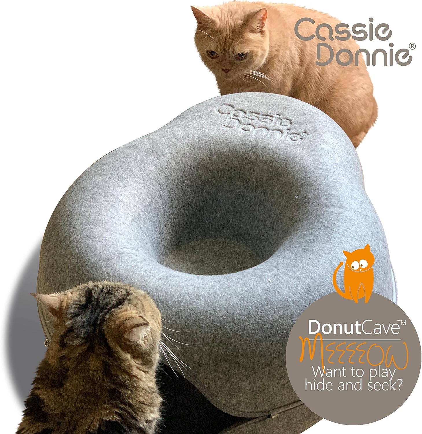 CassieDonnie Cat Cave for Indoor Cats Cat Houses & Condos. Cat Hideaway Cave. Washable nontoxic eco-Friendly Recycle Large Spacious for 2 Cats / Small Dogs up to 20lbs : Pet Supplies