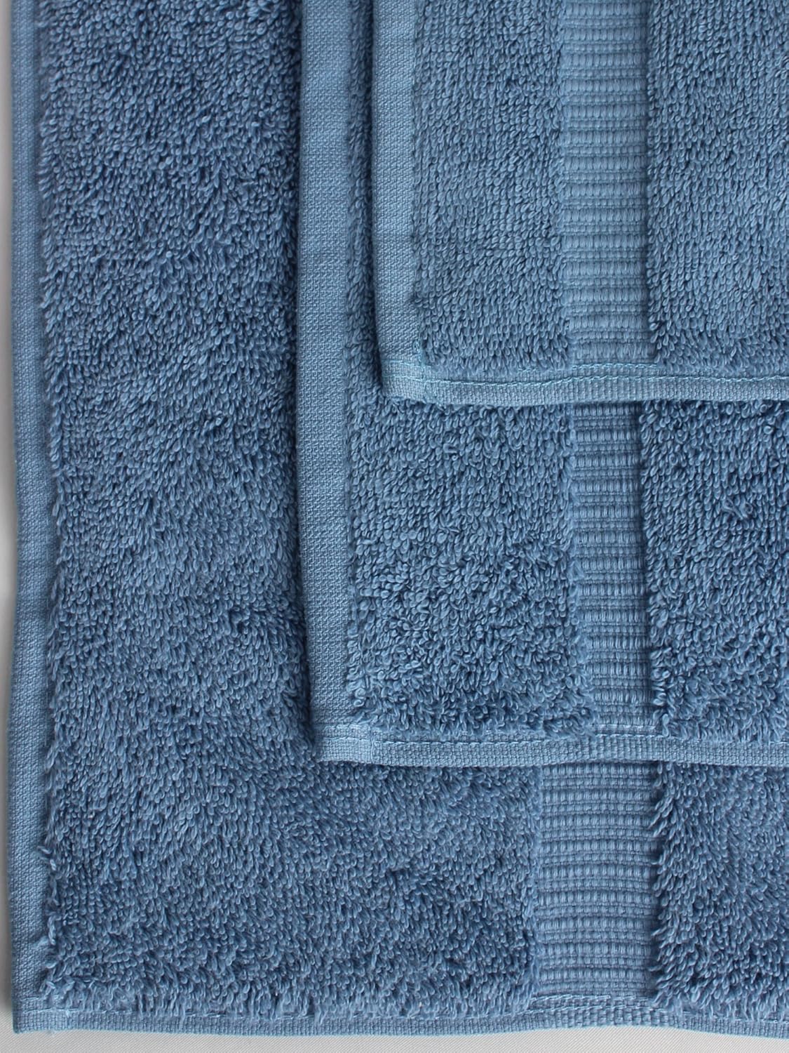 Chakir Turkish Linens Hotel & Spa Quality, Highly Absorbent Towel Set (Set of 8, Wedgewood) : Home & Kitchen