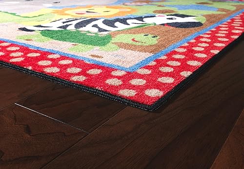 Miniatura 71 de Flagship Carpets Alfombra antideslizante para niños y bebés, para aprendizaje en casa o aula, sala de juegos o dormitorio de niños, 5 x 8 pies