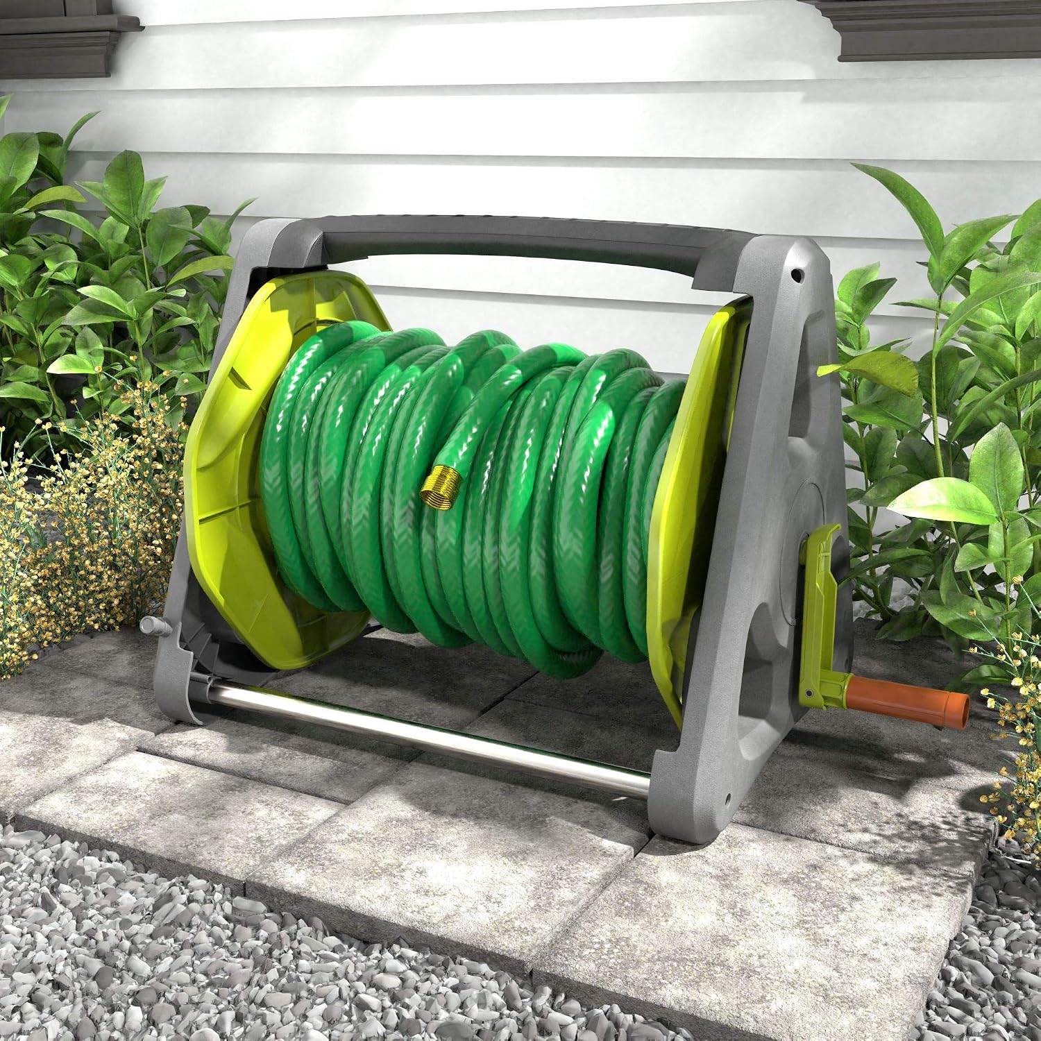 Amazon Basics Garden Tool Collection - Hose Reel - up to 50ft, 1/2''