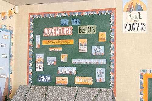 Miniatura 6 de Teacher Created Resources Paquete de tablón de anuncios de Moving Mountains  Let The Adventure Begin Mini tablón de anuncios