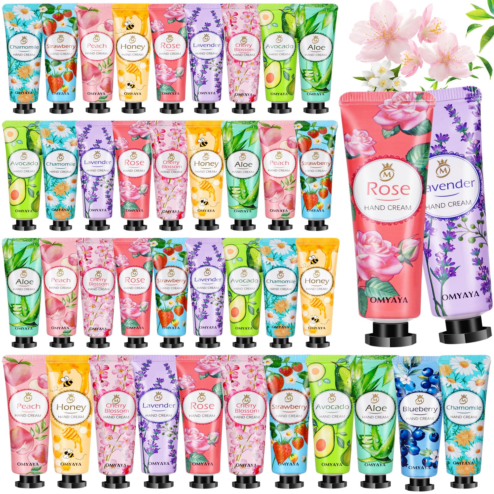 100 Pack Mini Hand Lotion Gift Set with Assorted Scents