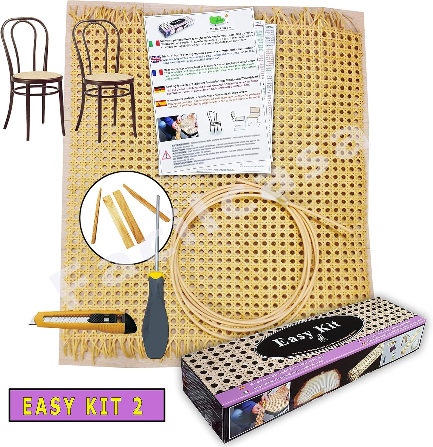 Buy Chair Caning Supplies Easy Kit 36x18 Cane Webbing Mesh Buy Chair Caning Supplies Easy Kit 36x18 Cane Webbing Mesh