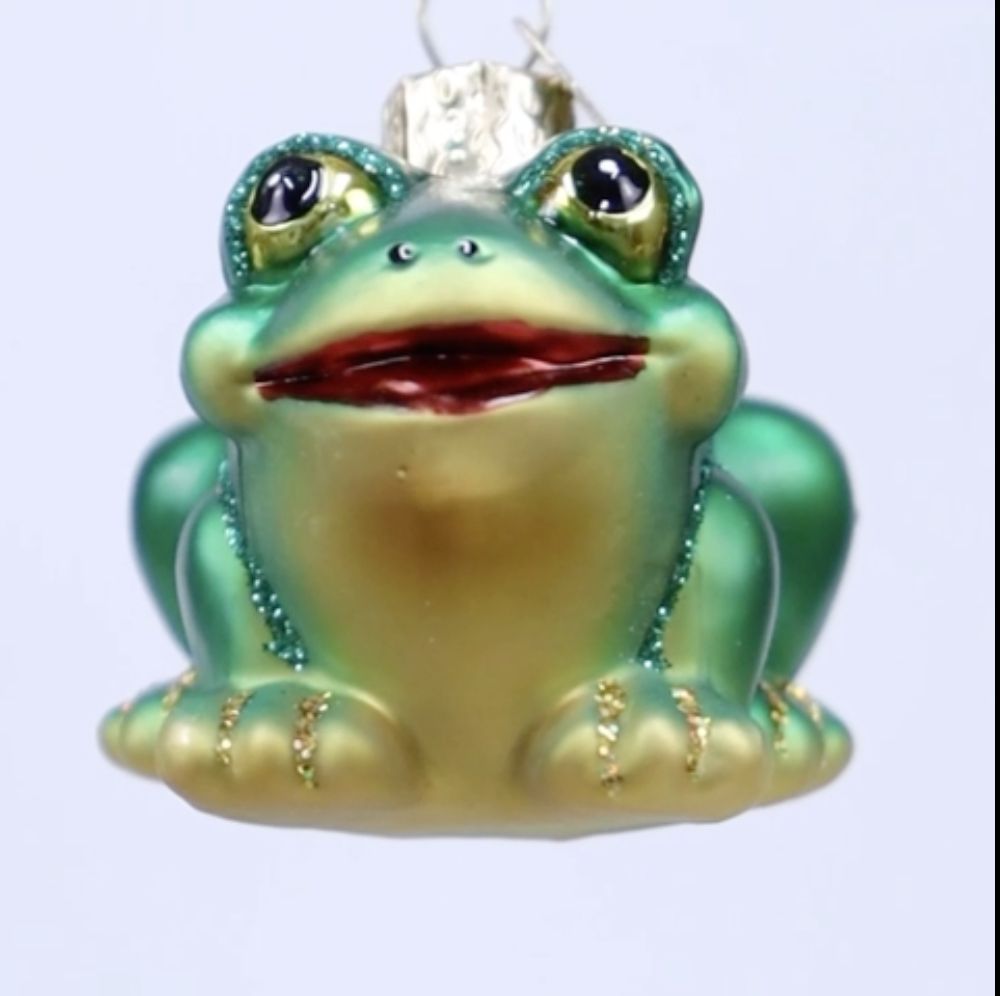Amazon.com: Old World Christmas Hop-Along Frog Glass Blown