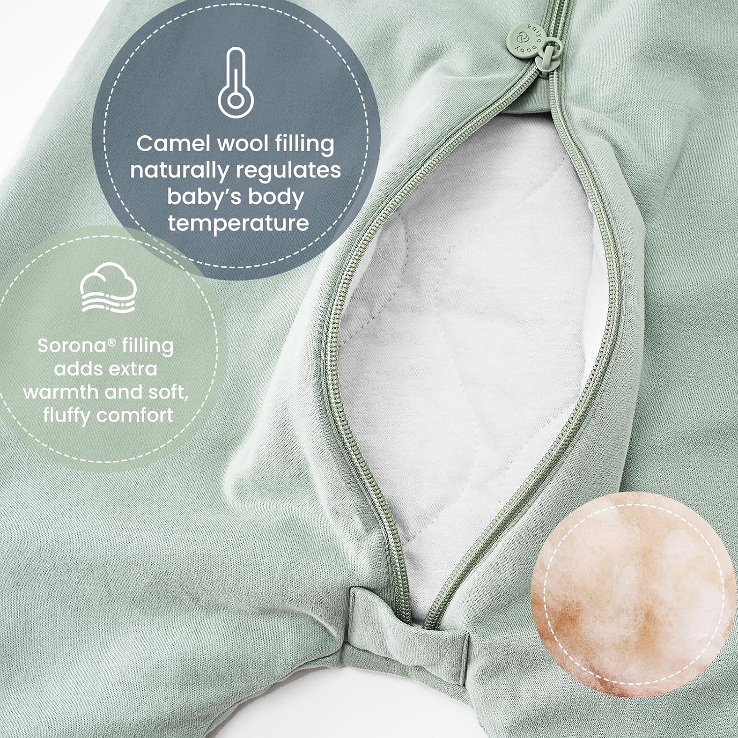 kaiya baby Unisex Toddler Sleep Sack with Feet, 2.5 Tog Baby Winter Sleep Sack Long Sleeve Gifts for Boys & Girls