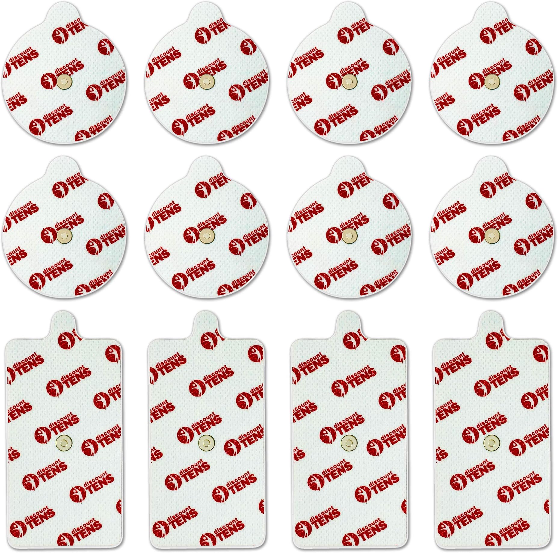 12 Premium PowerDot 2.0 Compatible Replacement Pads with Compatible Electrode Magnetic Connector (Version 2 - Magnetic)