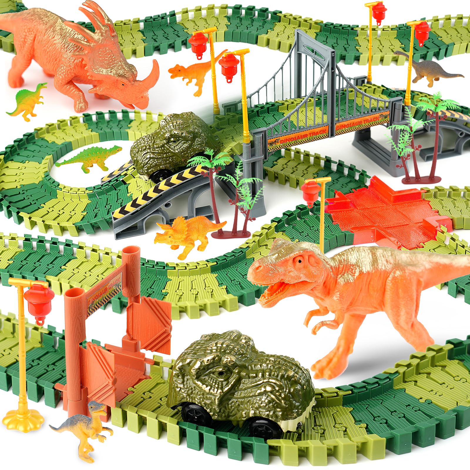 Giat Dinosaur Track Toys Dinosaur Toys,Dinosaur Train,Race Car Track ...
