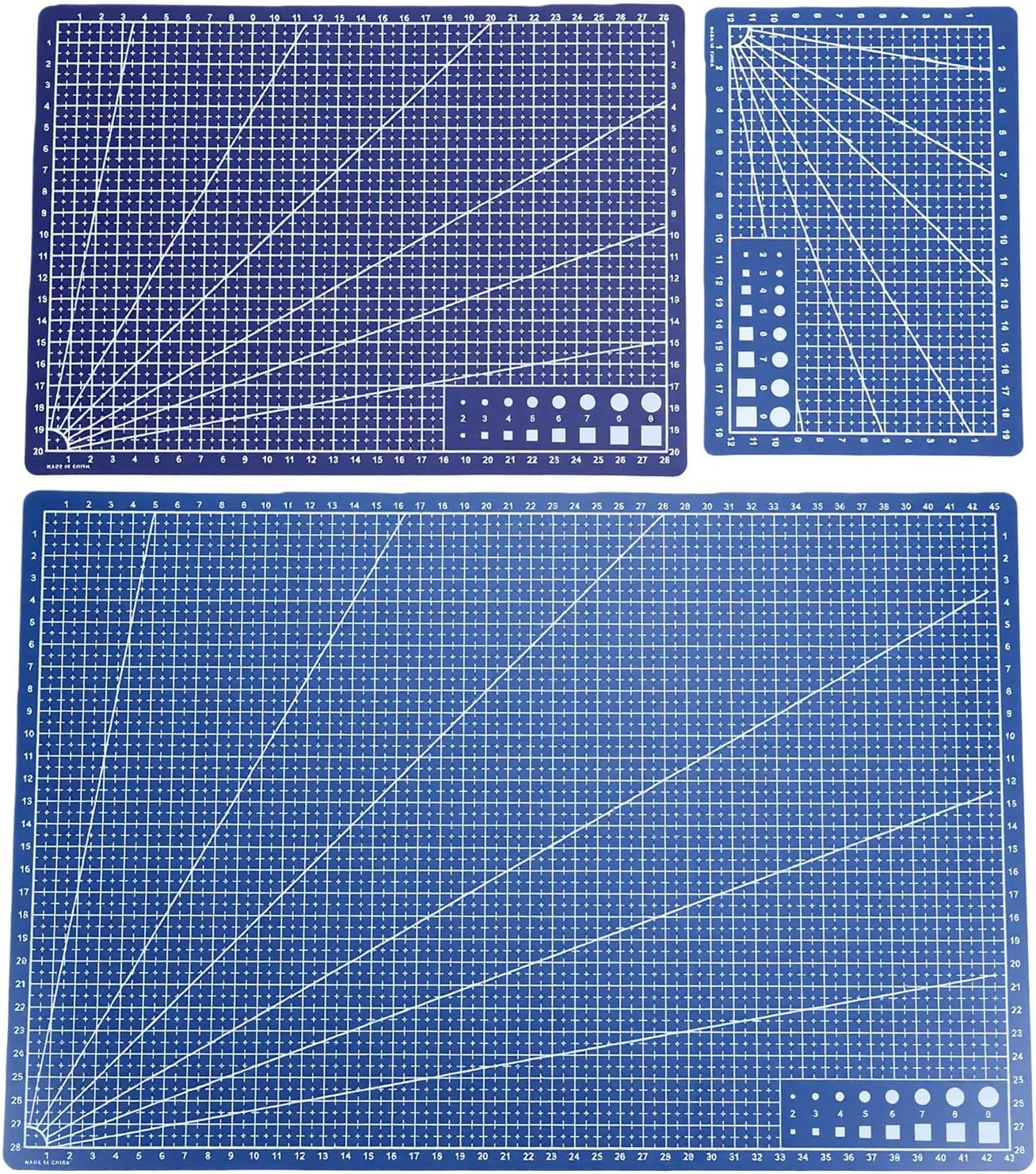 VINGVO A3 A4 A5 Cutting Mat, 3 Size NonSlip PVC Sewing Cutting Mat, Large Mats Board for Quilting Scrapbooking Fabric Craft Hobby DIY Projects