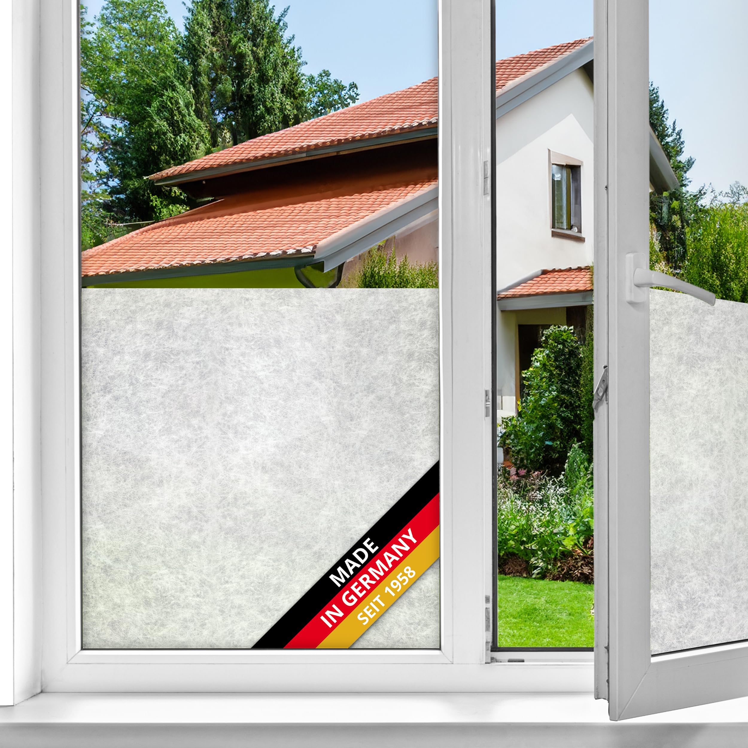 d-c-fix Fensterfolie Reispapier Milchglas selbstklebend 45 cm x 2 m: Privatsphäre und Lichtdurchlässigkeit