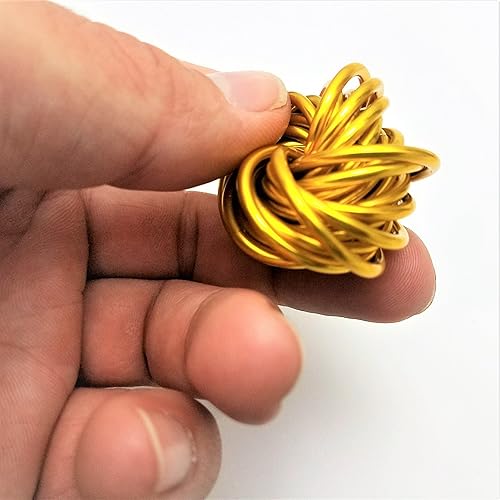 Miniatura 13 de Möbii Fidget Ball (Solid Color): Quiet Mobius ADHD Anxiety Stim Stress Relief Toy Tool for Home Travel Office or Desk (XL(Daydream), Full, Dark Iris)