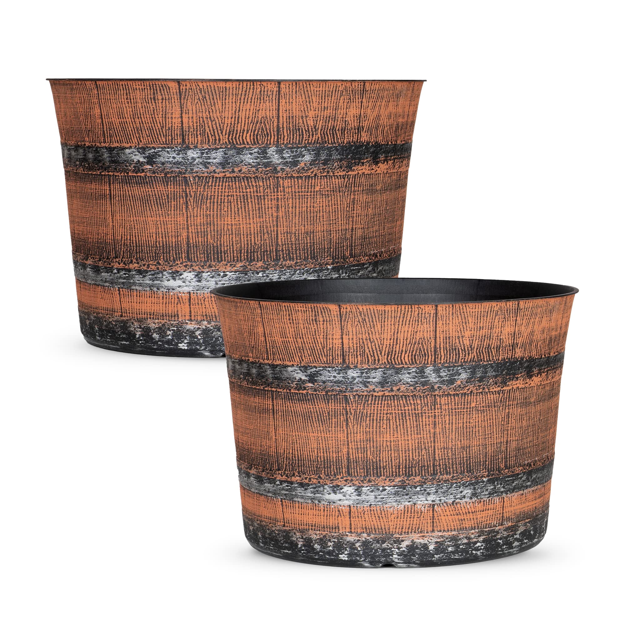 Buy SG Traders Round Plastic Whisky Barrel Garden Pot Flower Pots er