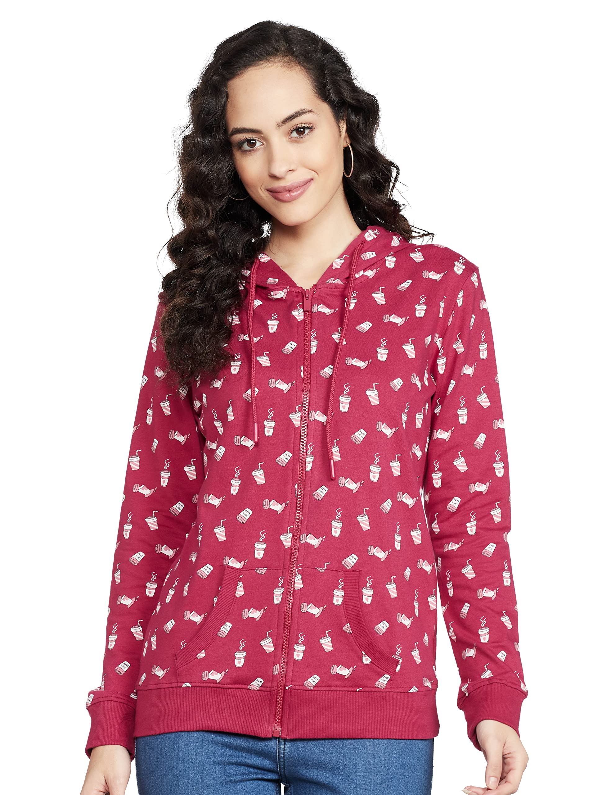 max Women All-Over Printed Hooded Zipped Standard Length Jacket-picture-51