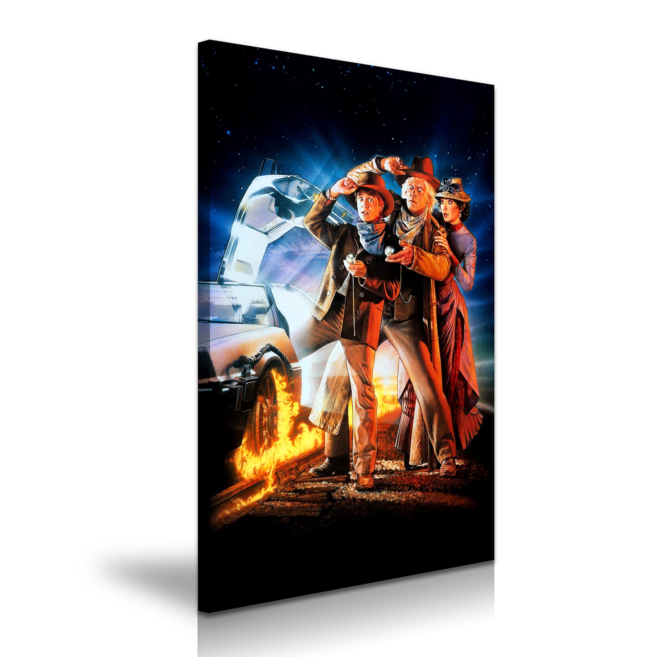 Back to the Future III Movie Poster Canvas Wall Art Picture Print 50x76cm