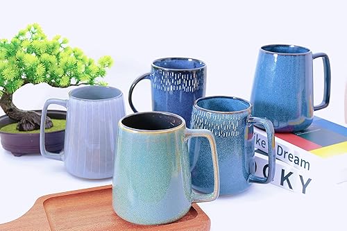 Miniatura 7 de Taza de café de cerámica de 24 onzas, taza de café grande con leche, taza de té para cacao, capuchino, latte, cereales, apta para lavavajillas, apta