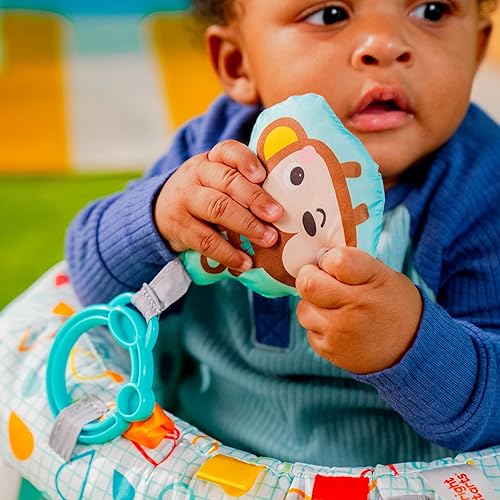 Miniatura 43 de Bright Starts Learn-to-Sit - Asiento de suelo para bebé, 2 posiciones para crecer con bebé, silla de bebé portátil, incluye juguetes sensoriales