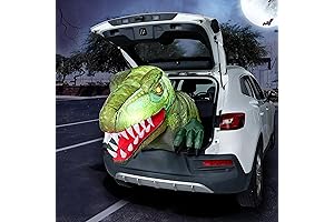 Animated 3.6 ft Halloween Inflatable Dinosaur, Trunk or Treat Car Decoration