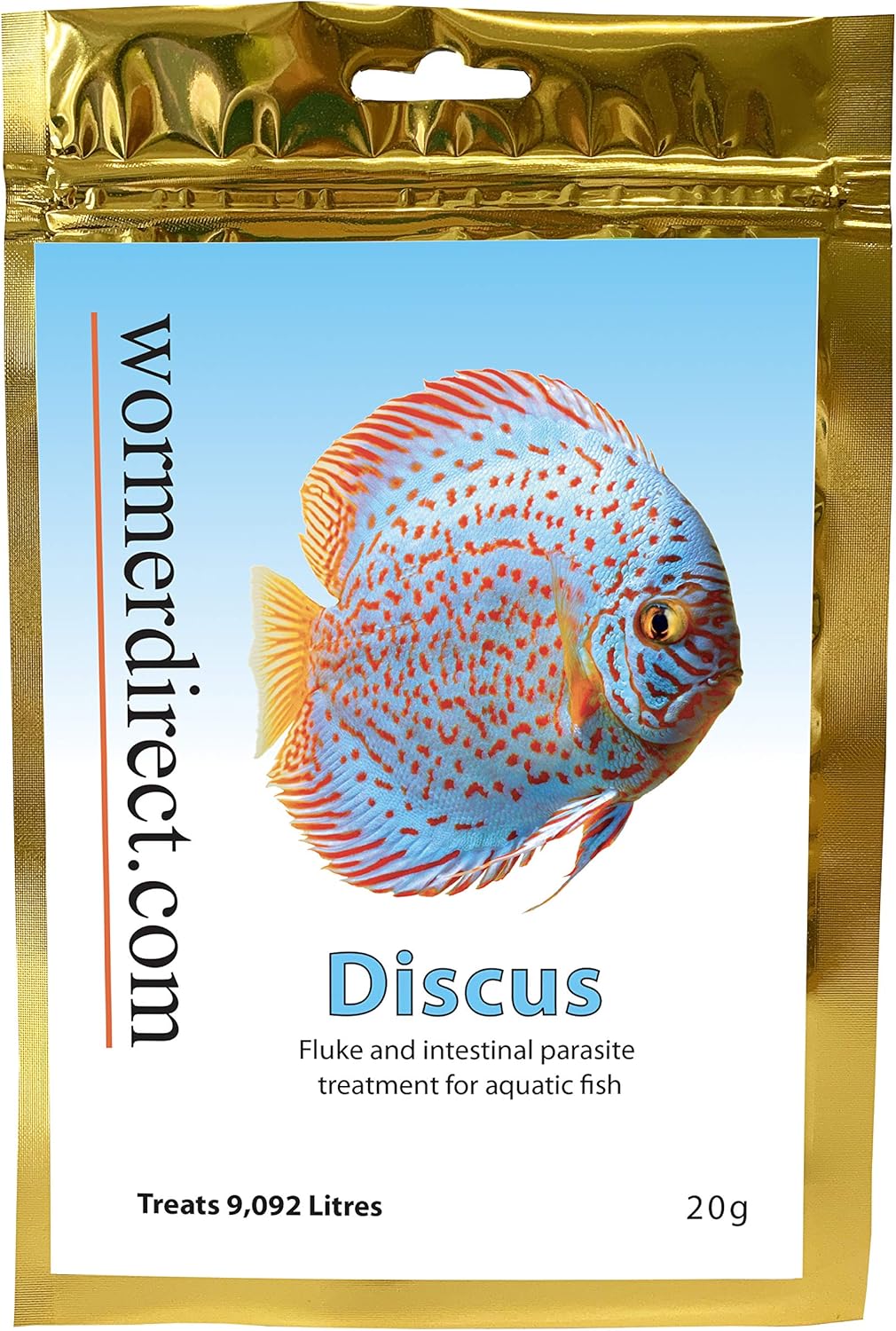 Discus Aquarium Fish Wormer 20g, Parasite Treatment for Fresh Water