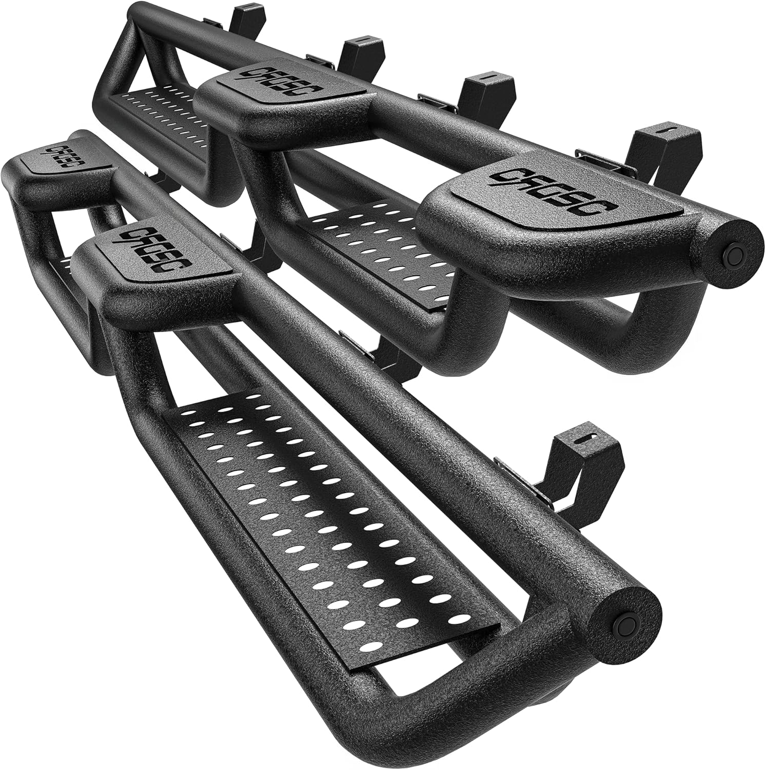 OEDRO Wheel to Wheel Running Boards: Compatible with Jeep Gladiator 2020-2026 Jt 4 Door, Bed Access Nerf Bars, Side Steps Made with Carbon Steel, UP & Drop-Down Step Bars