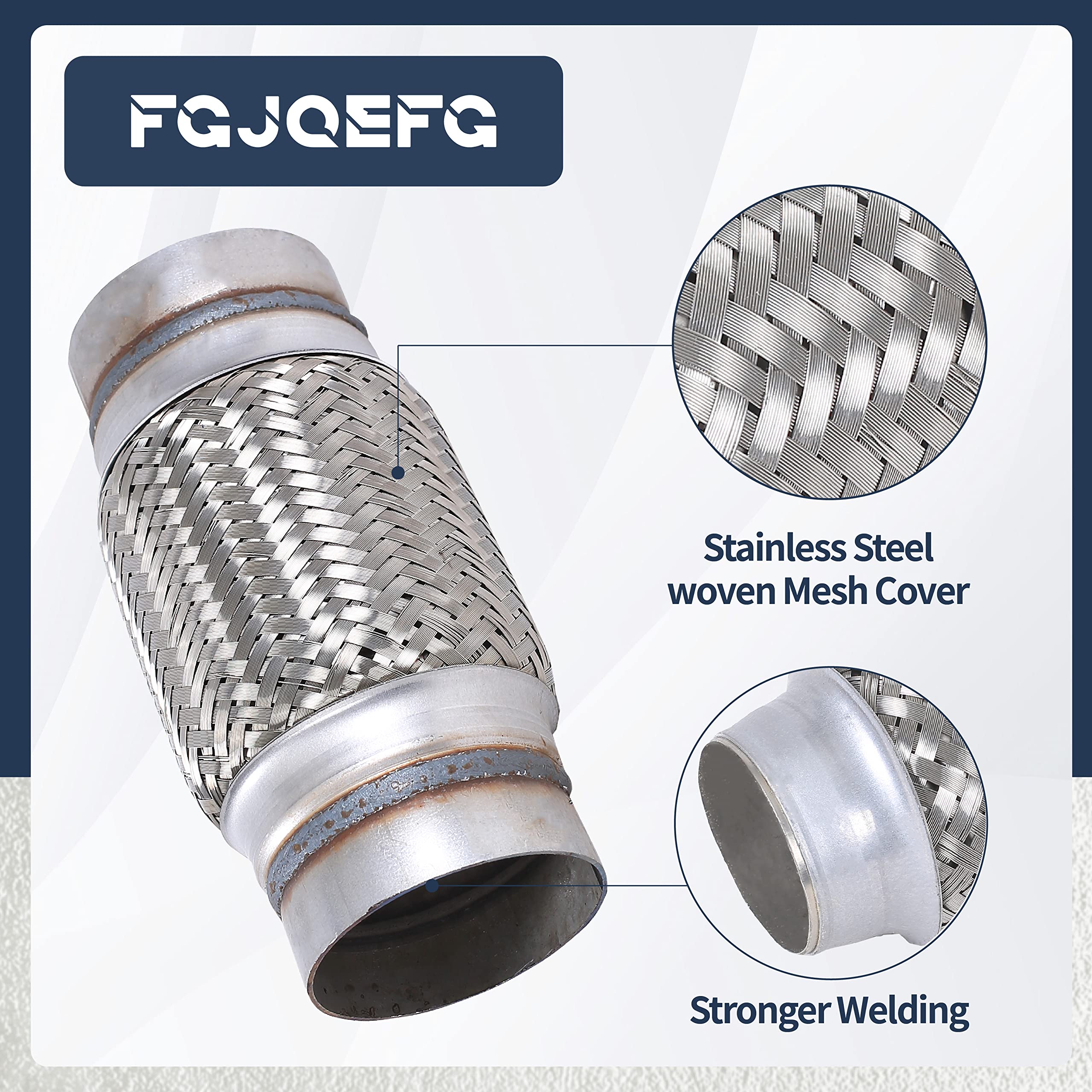 Amazon.com: FGJQEFG Exhaust Flex Pipe Stainless Steel Braid 3