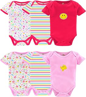 Kidbee Baby Half Bodysuits/Onesie/Sleepsuit (Set of 6) Price In India