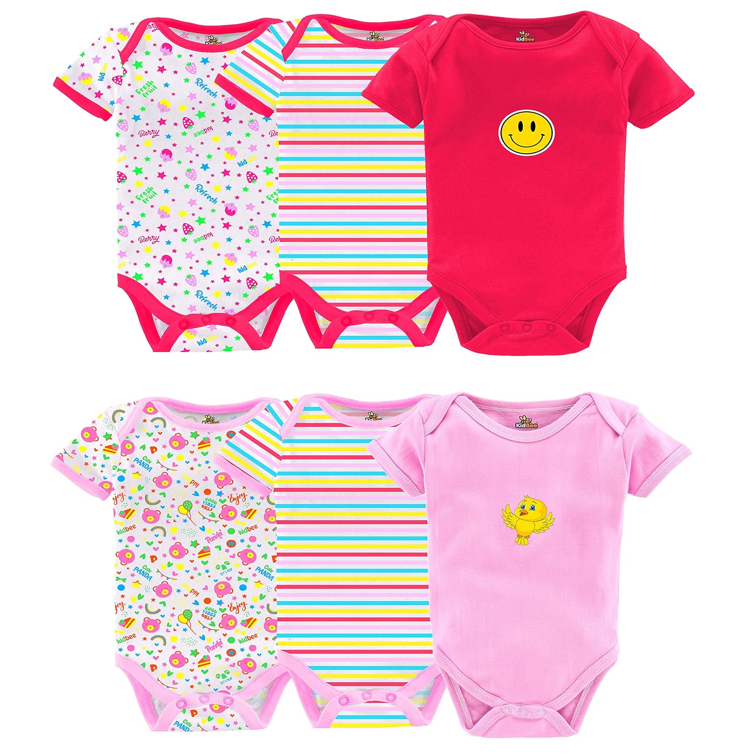 Kidbee Baby Half Bodysuits/Onesie/Sleepsuit (Set of 6) - Review, Price and Buying Guide