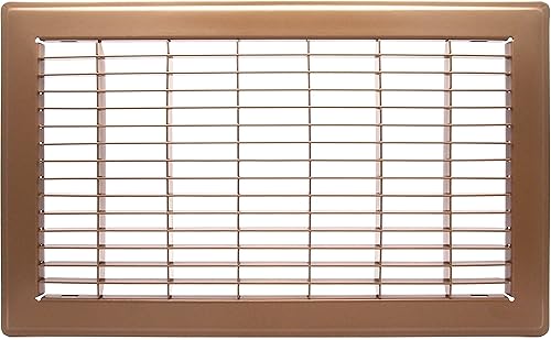 Miniatura 30 de HVAC Premium 4" X 30" or 30" X 4" Heavy Duty Walkable Floor Grille - Fixed Blades Air Grille - Brown [Outer Dimensions: 5.75 X 31.75]
