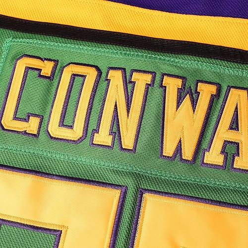 Miniatura 8 de Mighty Ducks 96 Charlie Conway 99 Adam Banks 33 Greg Goldberg Movie Hockey Jersey Blanco Verde Negro, verde, blanco