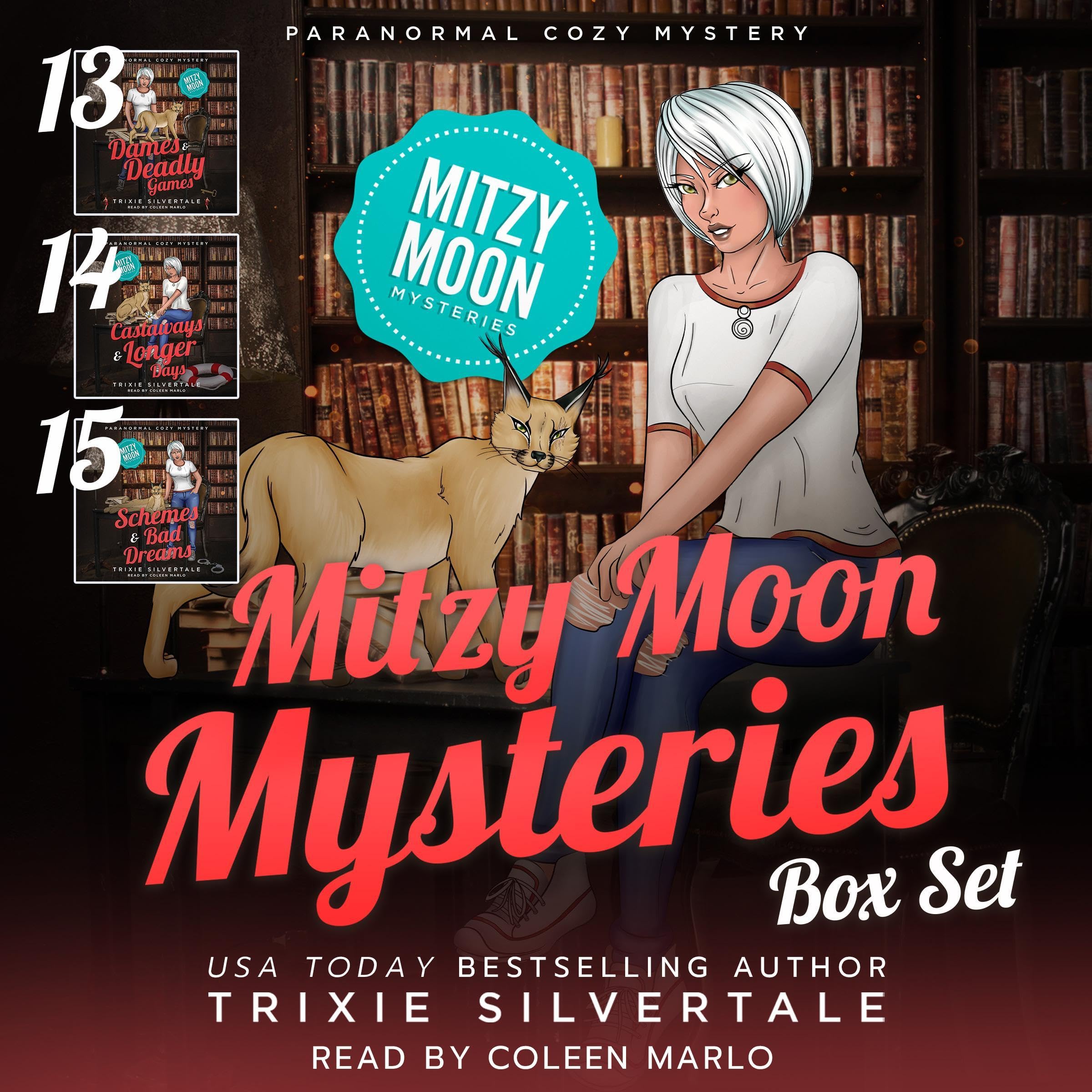 Cover art for Mitzy Moon Mysteries, Books 13-15