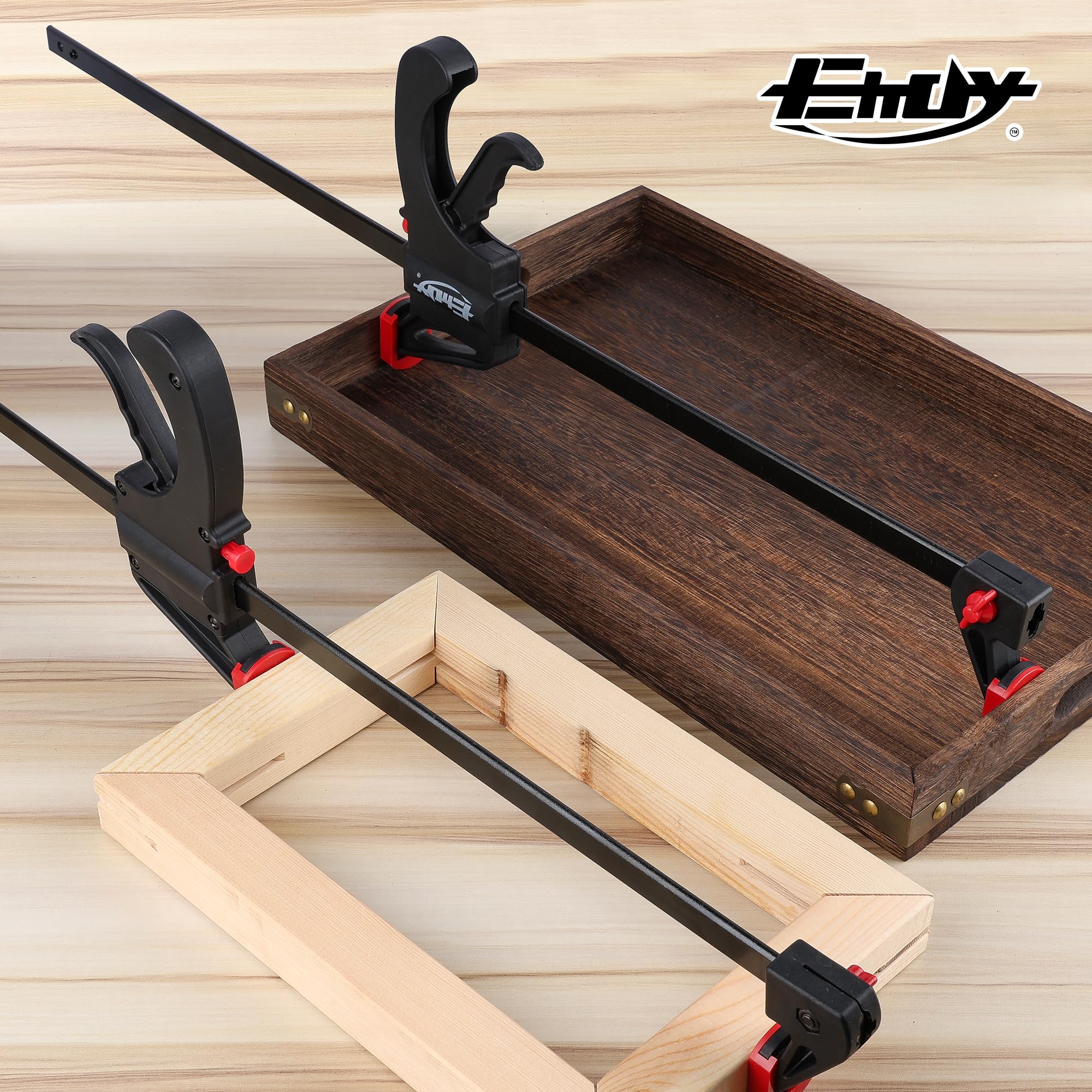 Amazon | EHDY 木工用バークランプ 片手クランプ/スプレッダー 24