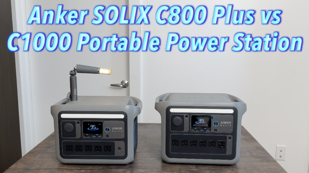 Watch Anker SOLIX C800 Plus vs C1000 Portable Power Station on Amazon Live