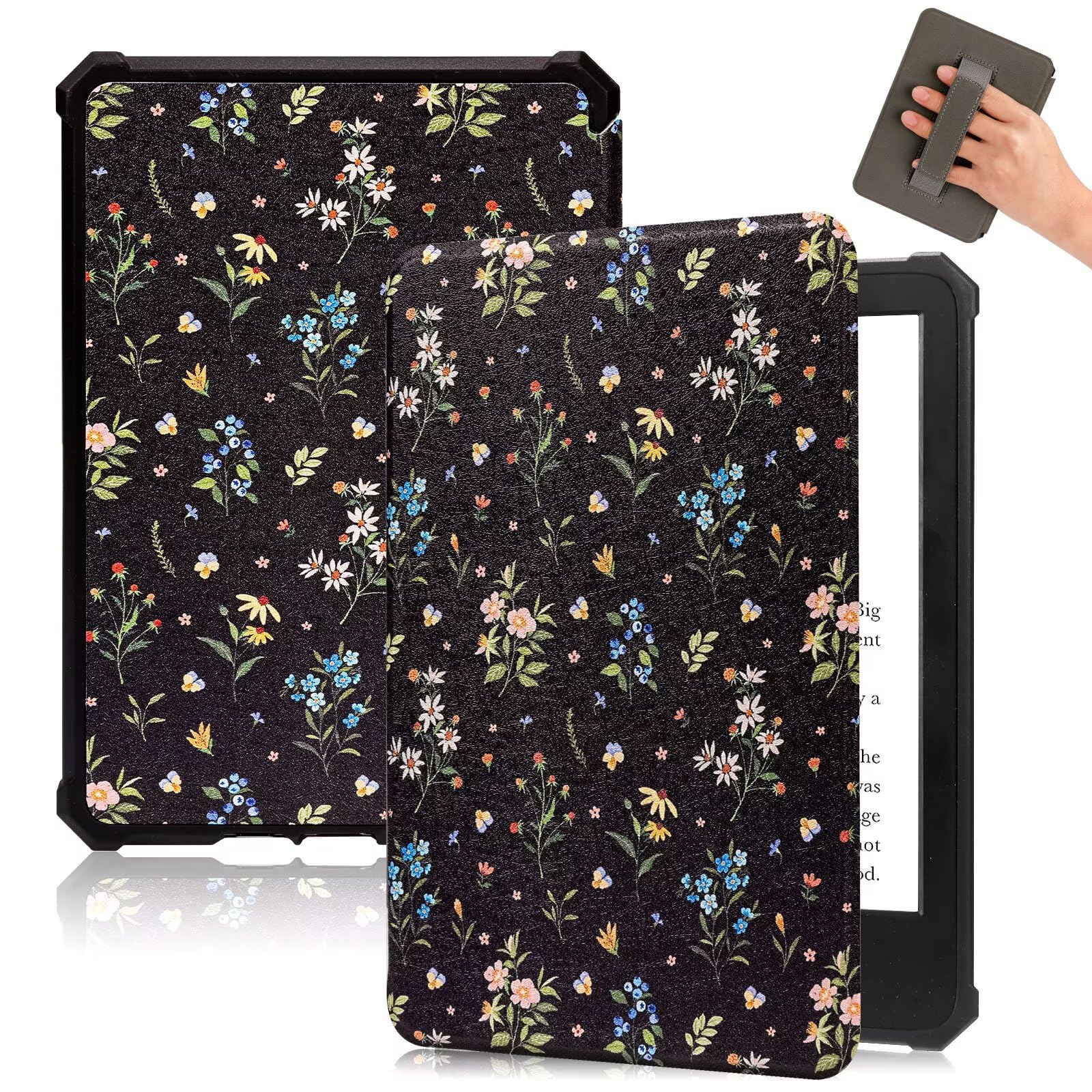 Fancity Funda para Kindle Paperwhite de 6.8 pulgadas, funda suave con correa de mano, apagado y encendido automático inteligente para Kindle Paperwhite Signature Edition y Kindle Paperwhite 11ª