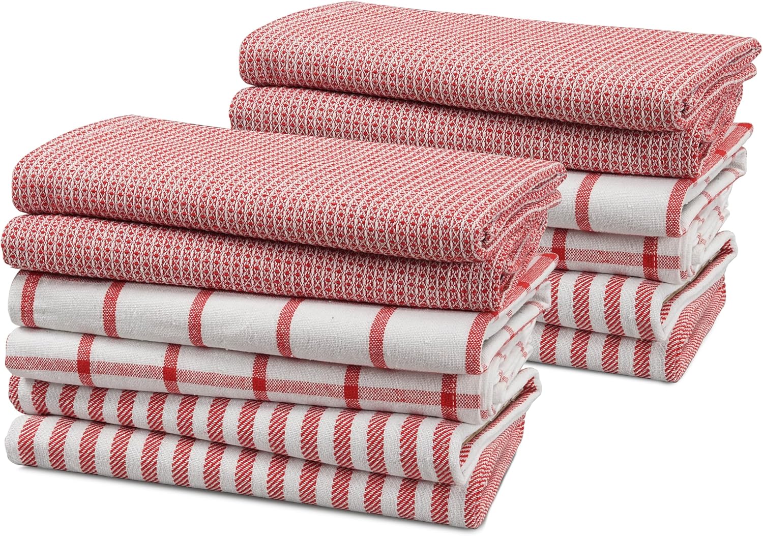 Kitchen Towels Set Pack of 12 100 Cotton Dish Towels for Drying