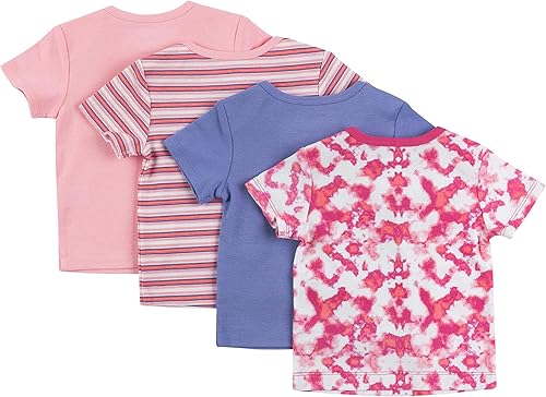 Miniatura 2 de Hanes Camiseta de manga corta para bebé Flexy Soft Stretch Expandible Hombro (4 unidades)