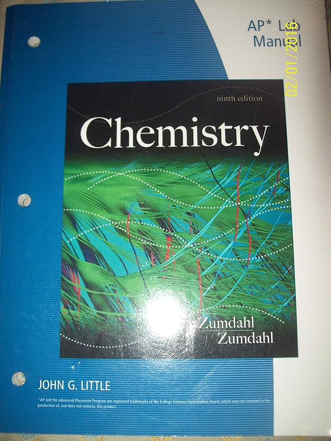 Amazon.com: AP Lab Manual for 9th edition Chemistry Zumdahl and Zumdahl ...