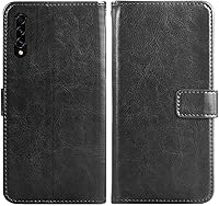 Vista 4 de Asuwish Funda compatible con Samsung Galaxy A50, protector de pantalla de vidrio templado y funda de piel con tapa para tarjetero, accesorios