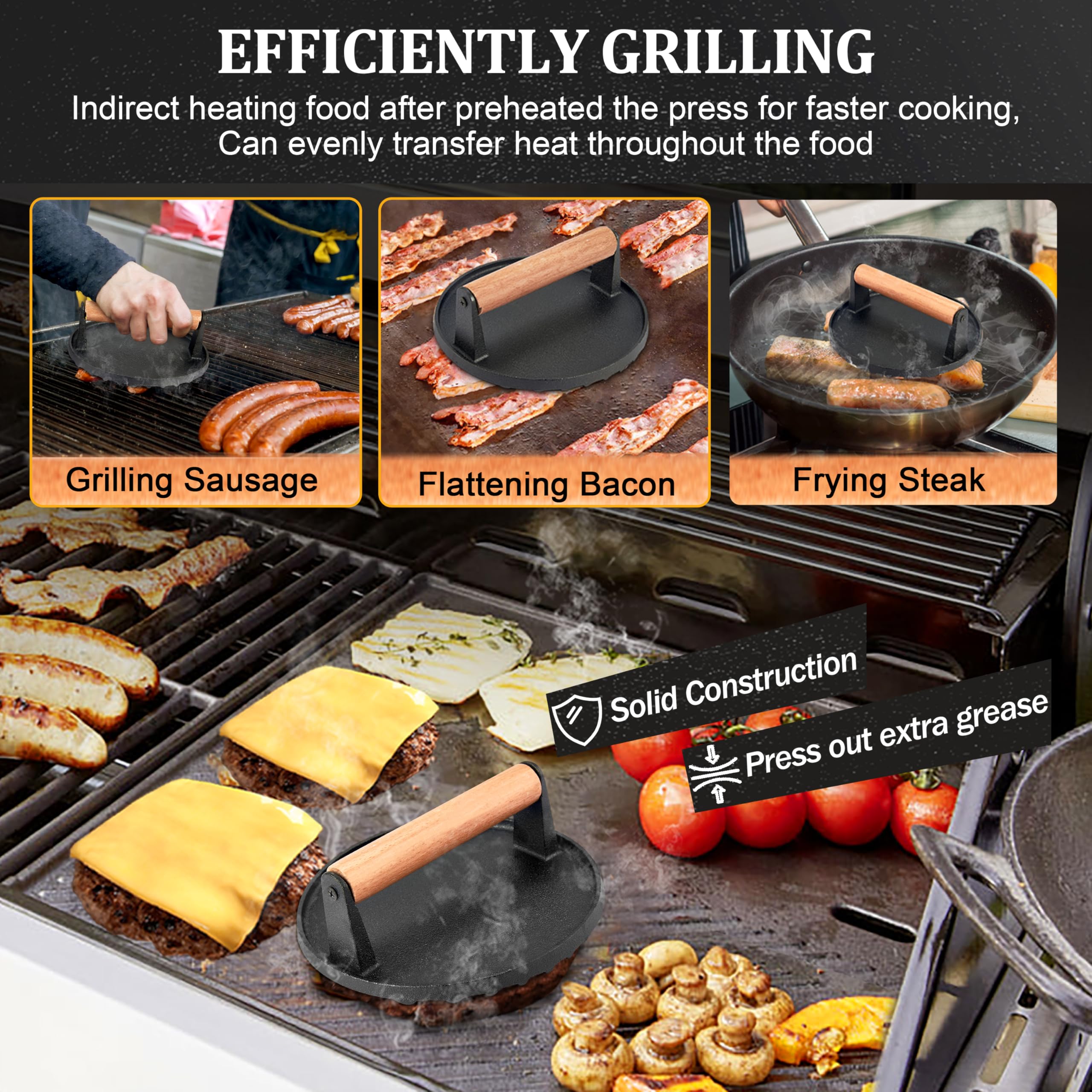 Joyfair Lot de 4 outils pour plaque de cuisson