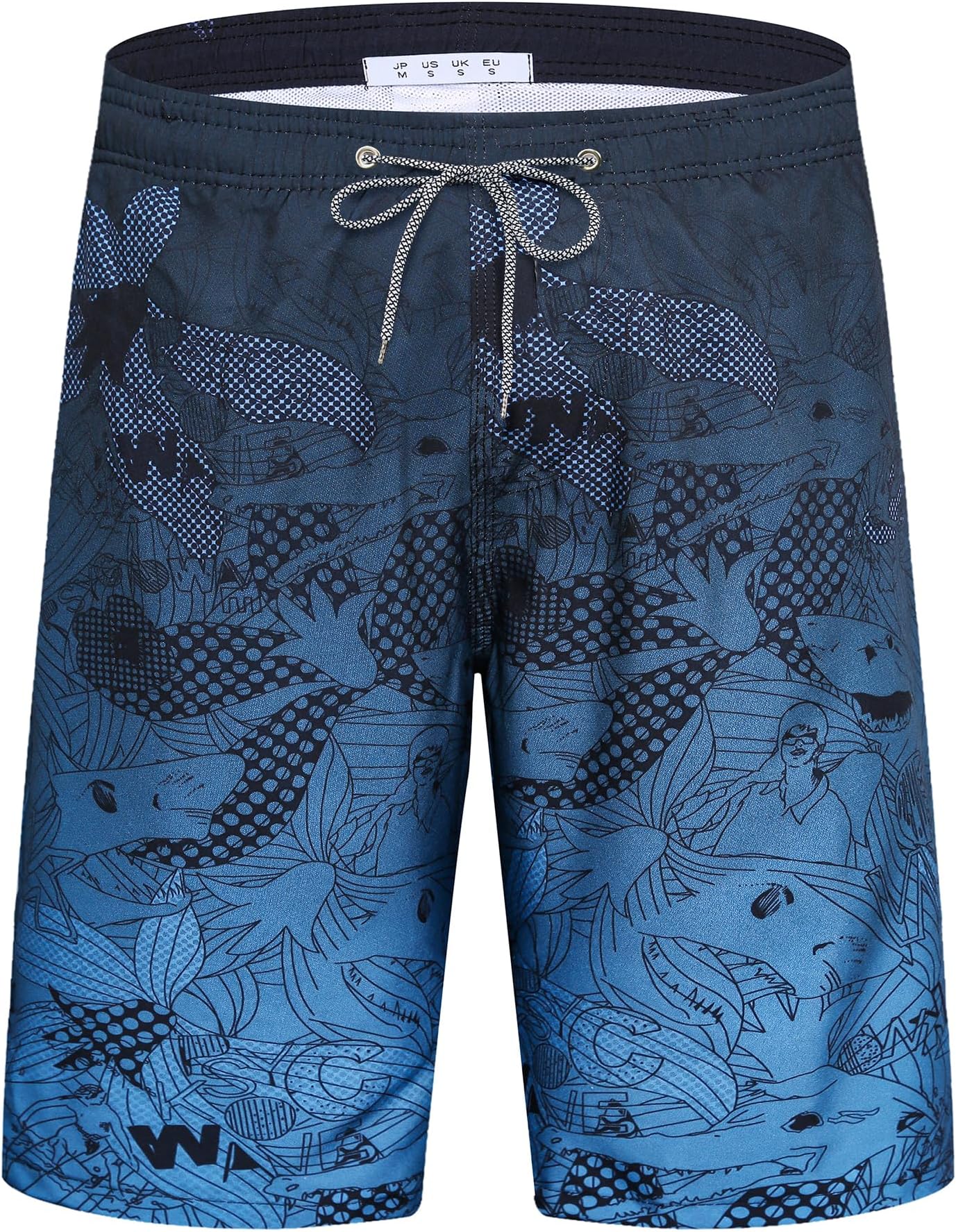 APTRO Men's Swimming Shorts Board Shorts Quick Dry Swimming Trunks Summer Beach Shorts with mesh Lining 02