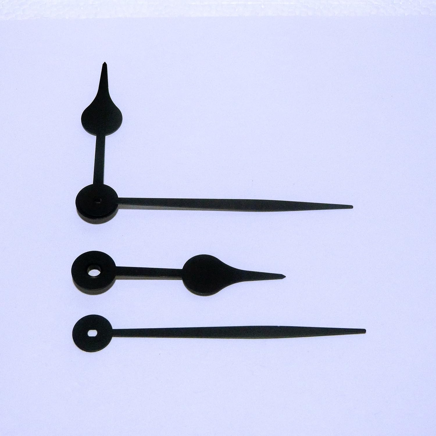 Black Spade Clock Hands to fit UTS Clock Movements (EF Euro Fitting