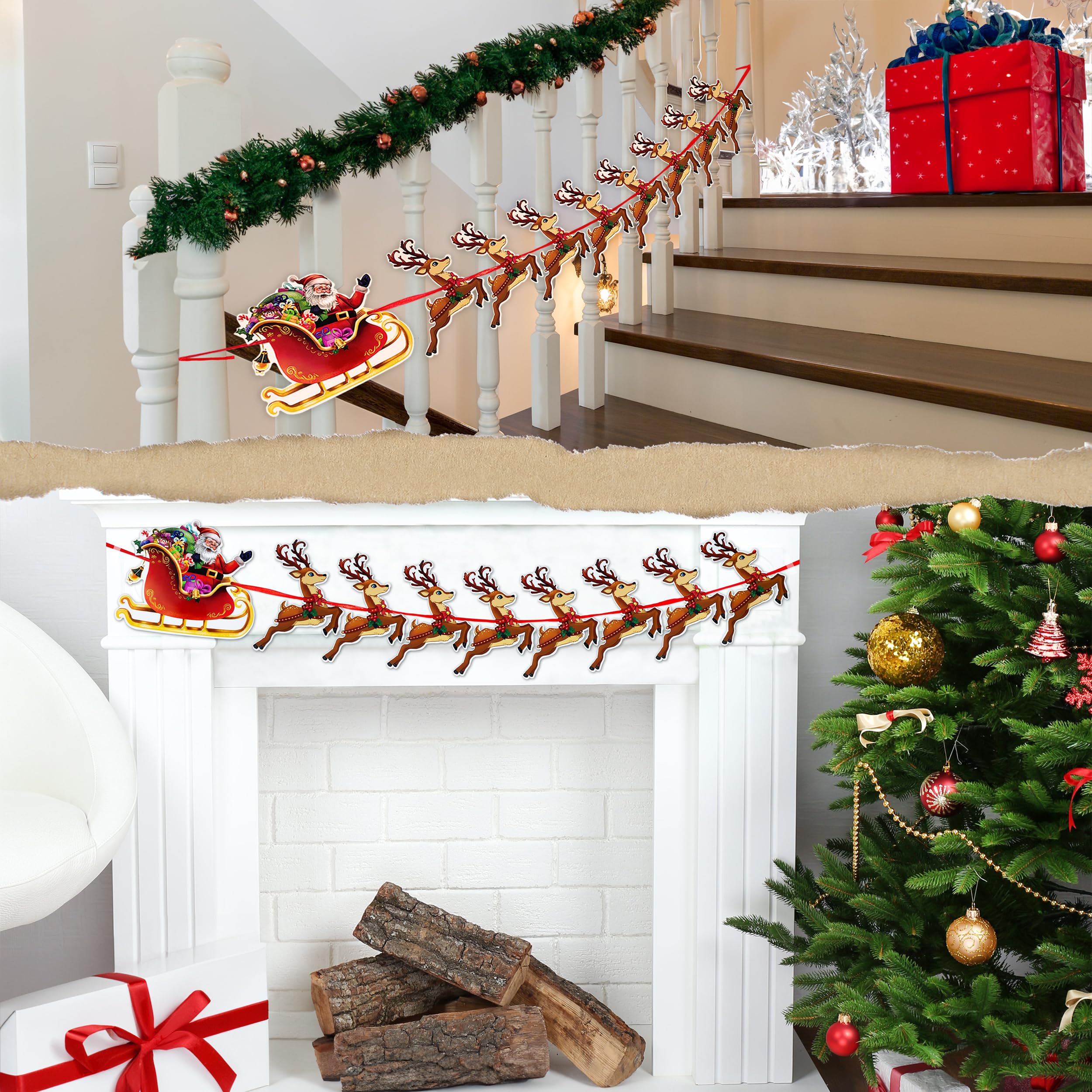Festone Di Natale Riutilizzabili Di Alta Qualità, Decorazioni Natalizie
