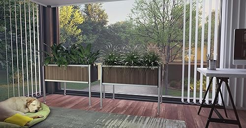 Miniatura 6 de Foreman caja para plantar jardín,fabricado en los Estados Unidos con una garantía de 20 años, para interiores y exteriores, (Tosca)