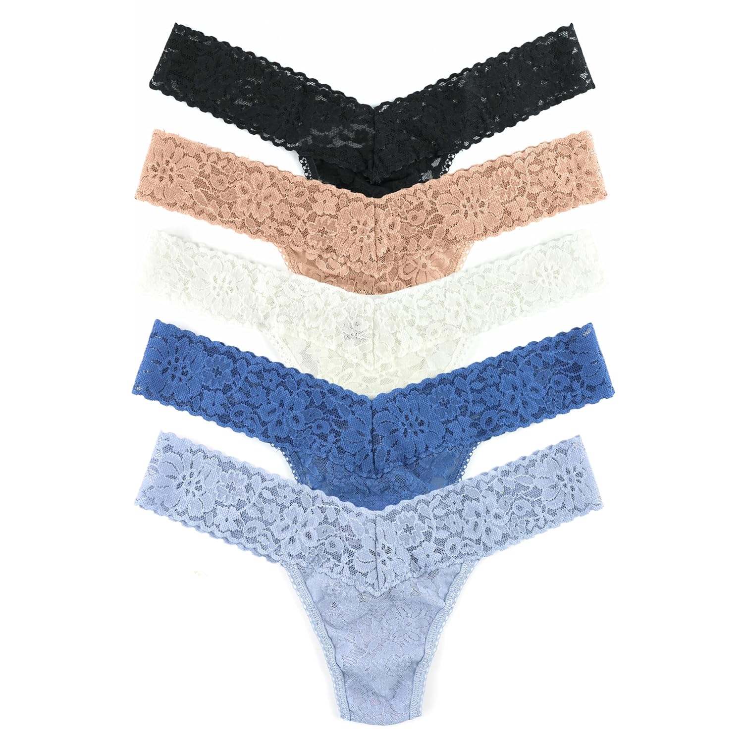 hanky panky - Daily Lace Low Rise Thongs for Women Lace Underwear Comfortable Panties One Size 2-12 5