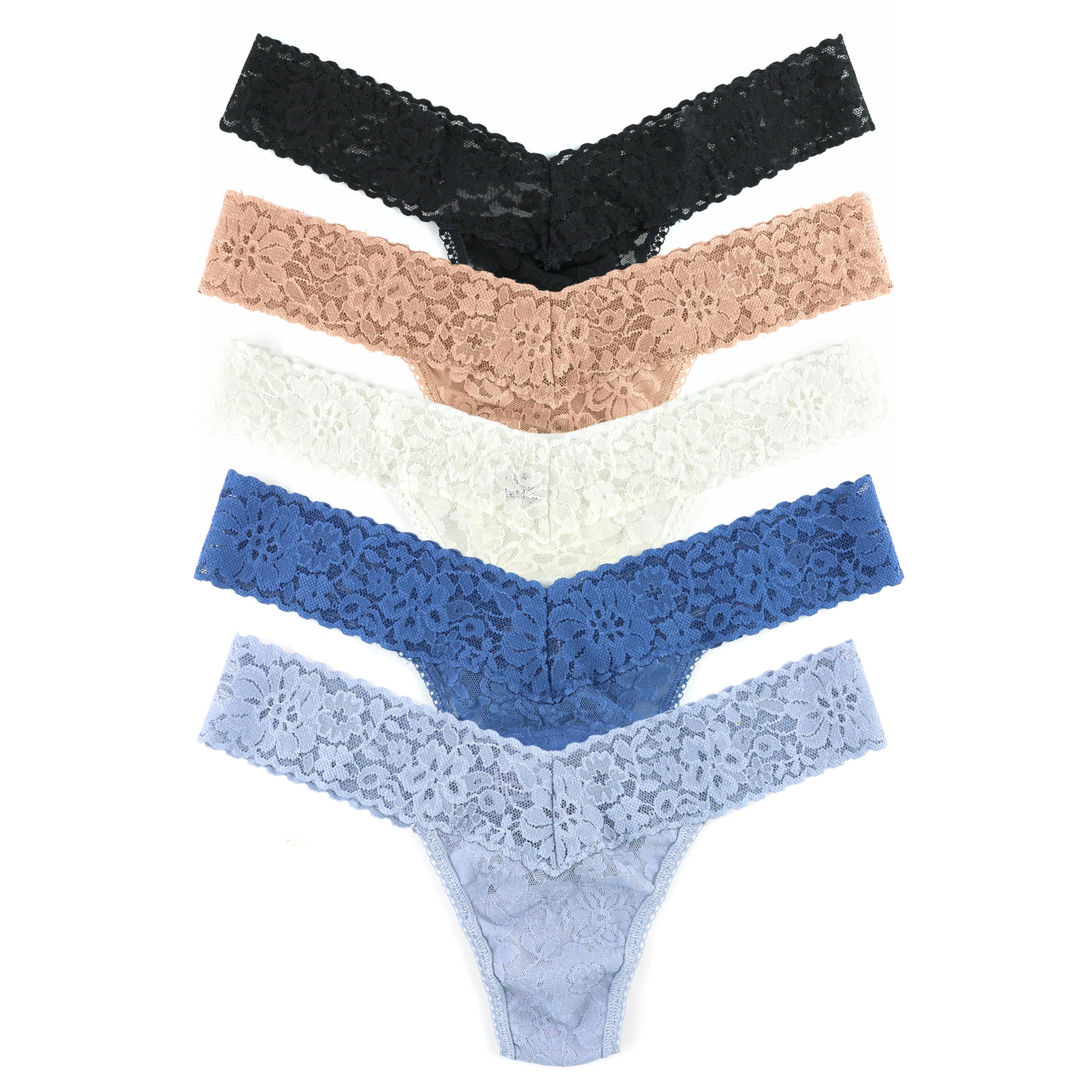 hanky panky - Daily Lace Low Rise Thongs for Women Lace Underwear Comfortable Panties One Size 2-12 5
