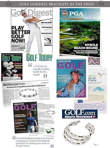 Vista 5 de Pulsera de contador de trazos de diosa de golf