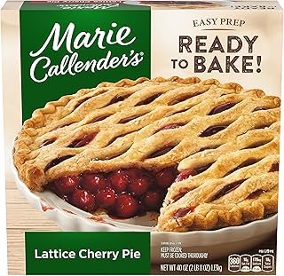 Marie Callender's Lattice Cherry Pie, Ready to Bake Frozen Dessert, 40 oz.