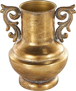Deco 79 Metal Decorative Vase Weathered Vintage Amphora Centerpiece Vase...