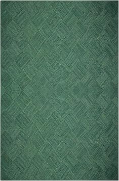 Hand Braided Kilim Area Rug 12x18 Area Rug Flatweave Rug Green Design Jute Rug Thick 0.27 inches Geometric Pattern Carpet Sisal Jute Rug Indoor Outdoor Use Rugs for Bedroom, Living Room