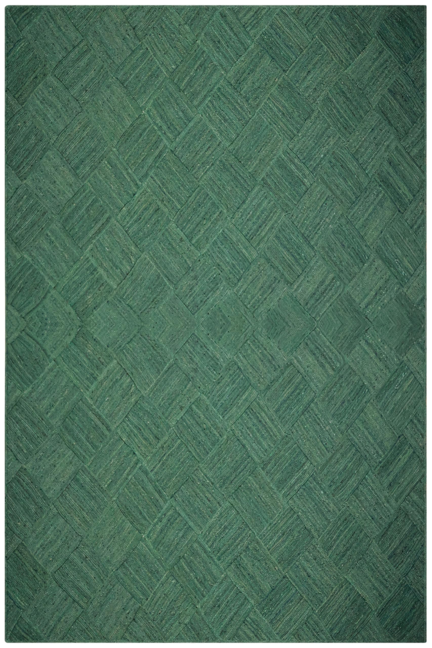 Kilim Dywan 25 x 35 cm, zielony, pleciony dywan z juty, do wewnątrz, na zewnątrz, dywan o wysokim natężeniu ruchu, nad jeziorem, do domu, sypialni, jadalni, salonu
