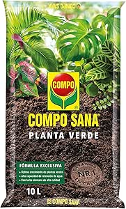 COMPO SANA Planta Verde, Substrato de calidad para el crecimiento de las plantas, Fórmula exclusiva, 10 L