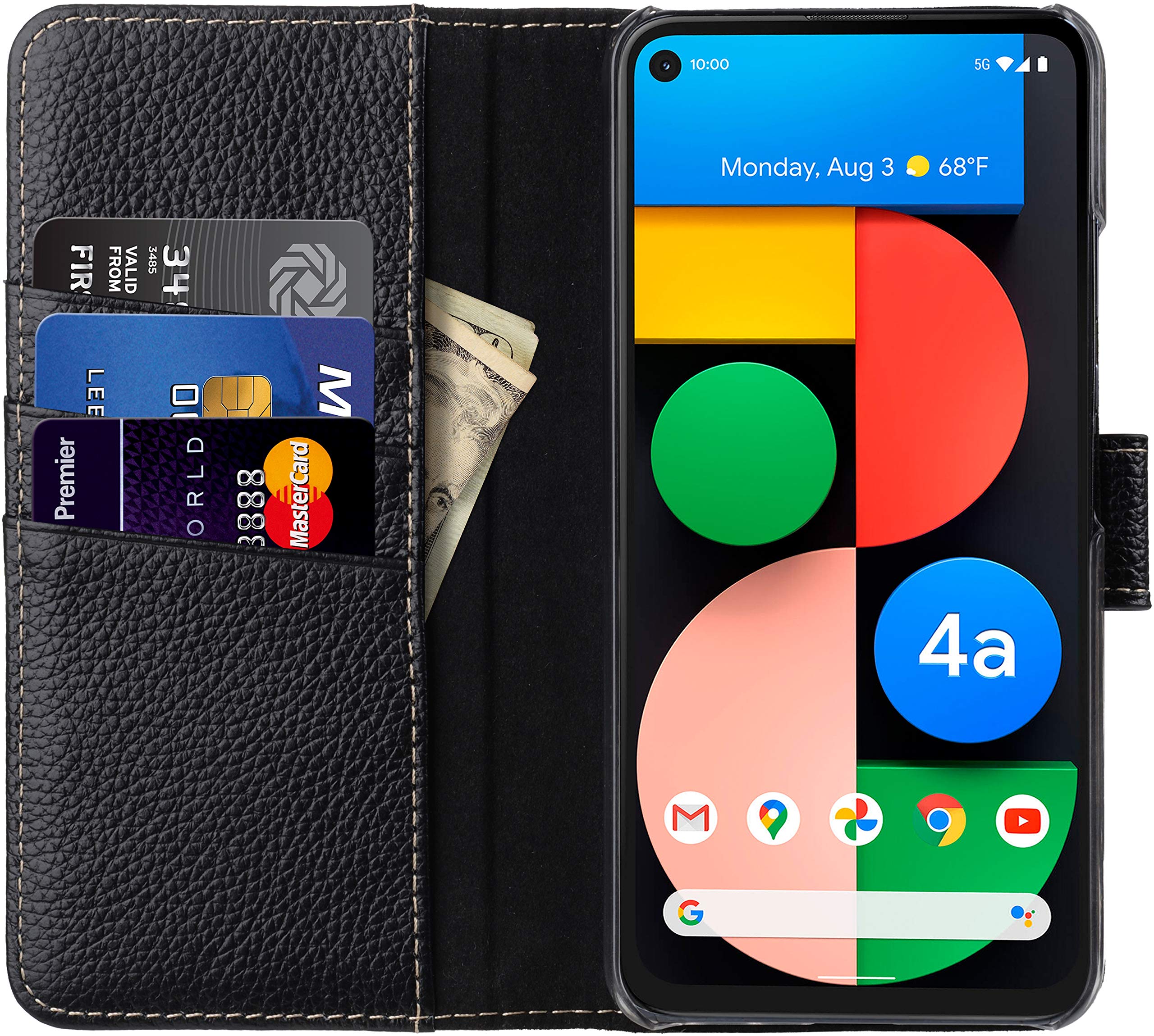 STILGUT Leder-Flip-Case Für IPhone 13 Pro Max – Wallet-Hülle Mit Kartenfächern Und Standfunktion